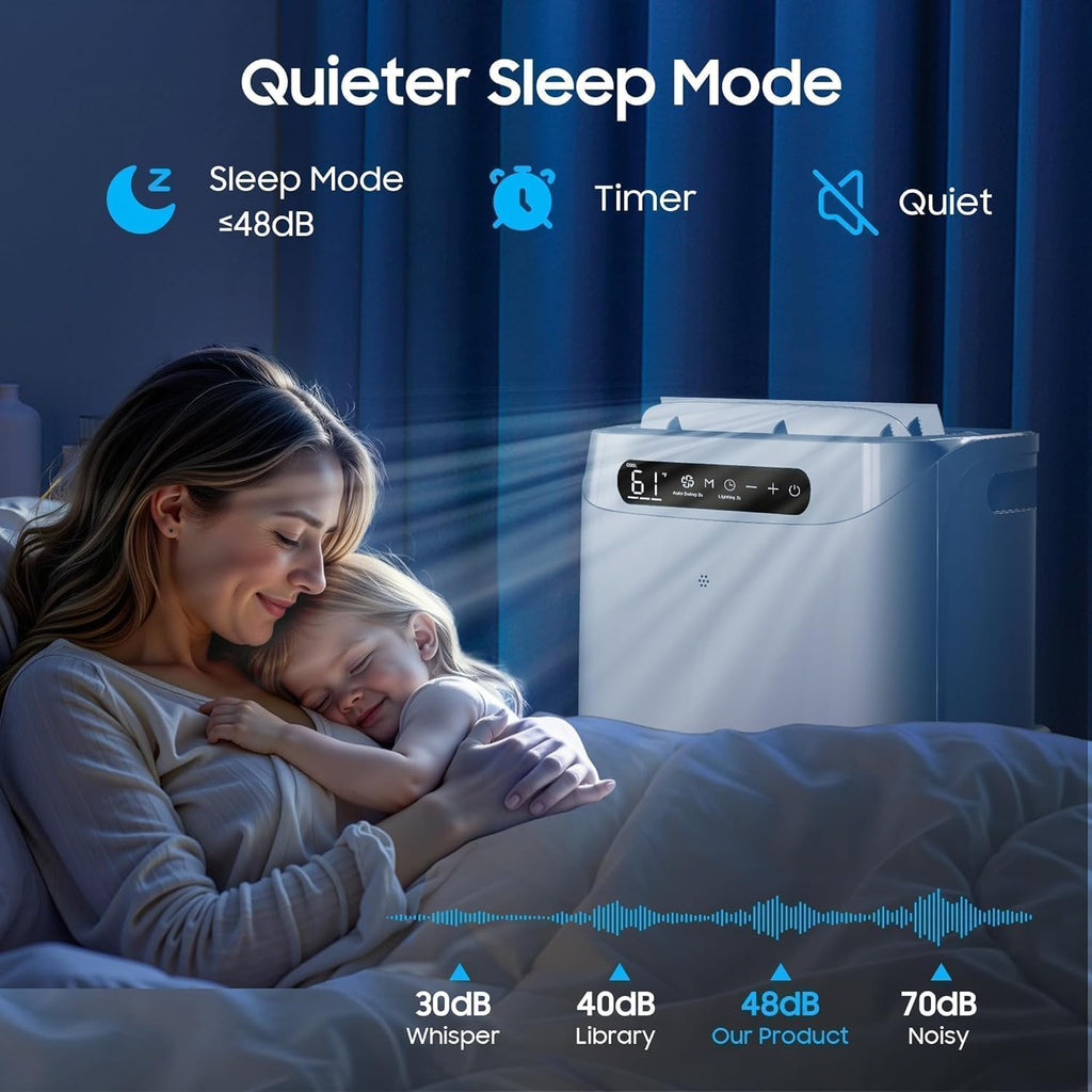 14000 BTU Portable Air Conditioners, Cools Up to 700 Sq.Ft, Portable AC Unit with Remote Control, Cooling, Fan