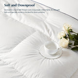 Queen Comforter, White Goose Down Bed Comforter Queen,All Season Ultra Soft 100% Cotton Luxury Hotel