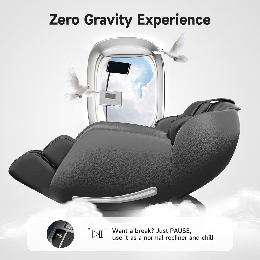 Massage Chair Full Body with Unique Phone Controller, Zero Gravity 3D SL-Track Recliner with APP Control, Child