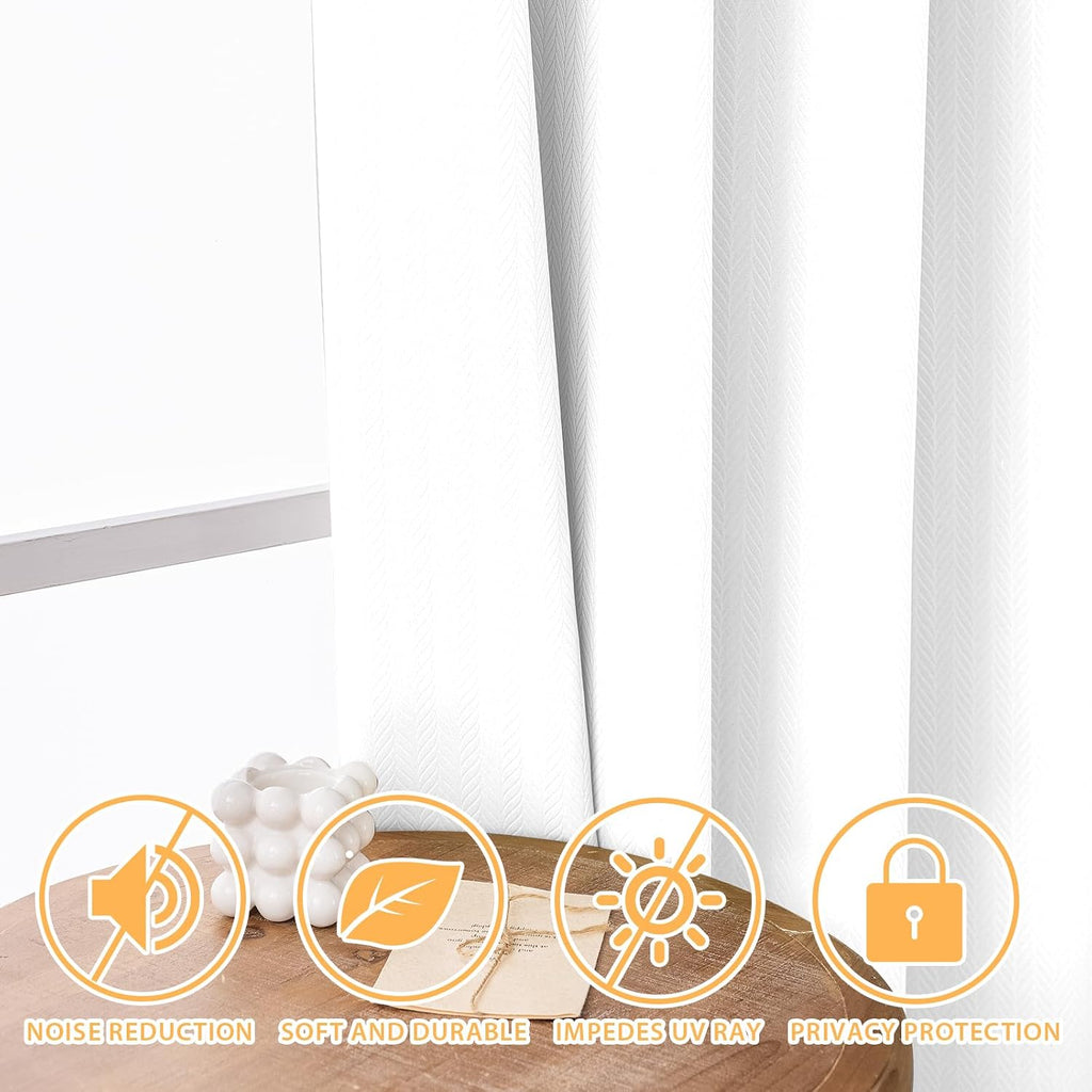 Waterproof Blackout Curtains,Blackout Curtains for Living Room Grommet Drapes Insulated Thermal Light