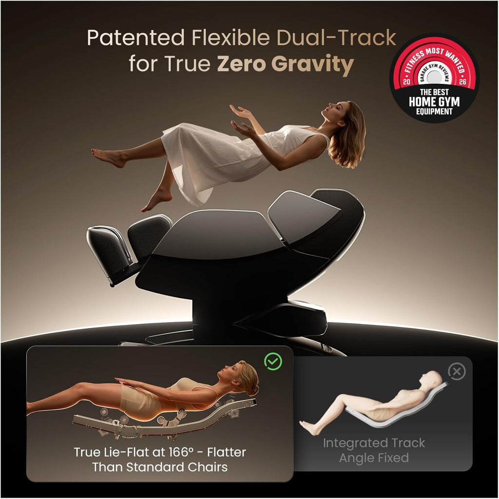 IMaster Pro 4D Full Body Massage Chair Zero Gravity SL-Track | PT Co-Designed, Patented 166° SL-Track & True Zero