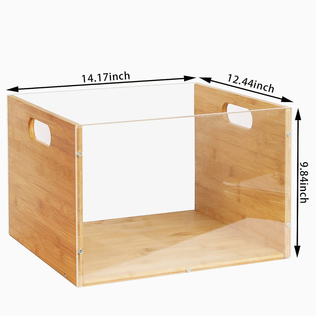 Vinyl Record Storage Crate, Visible Vinyl Record Holder