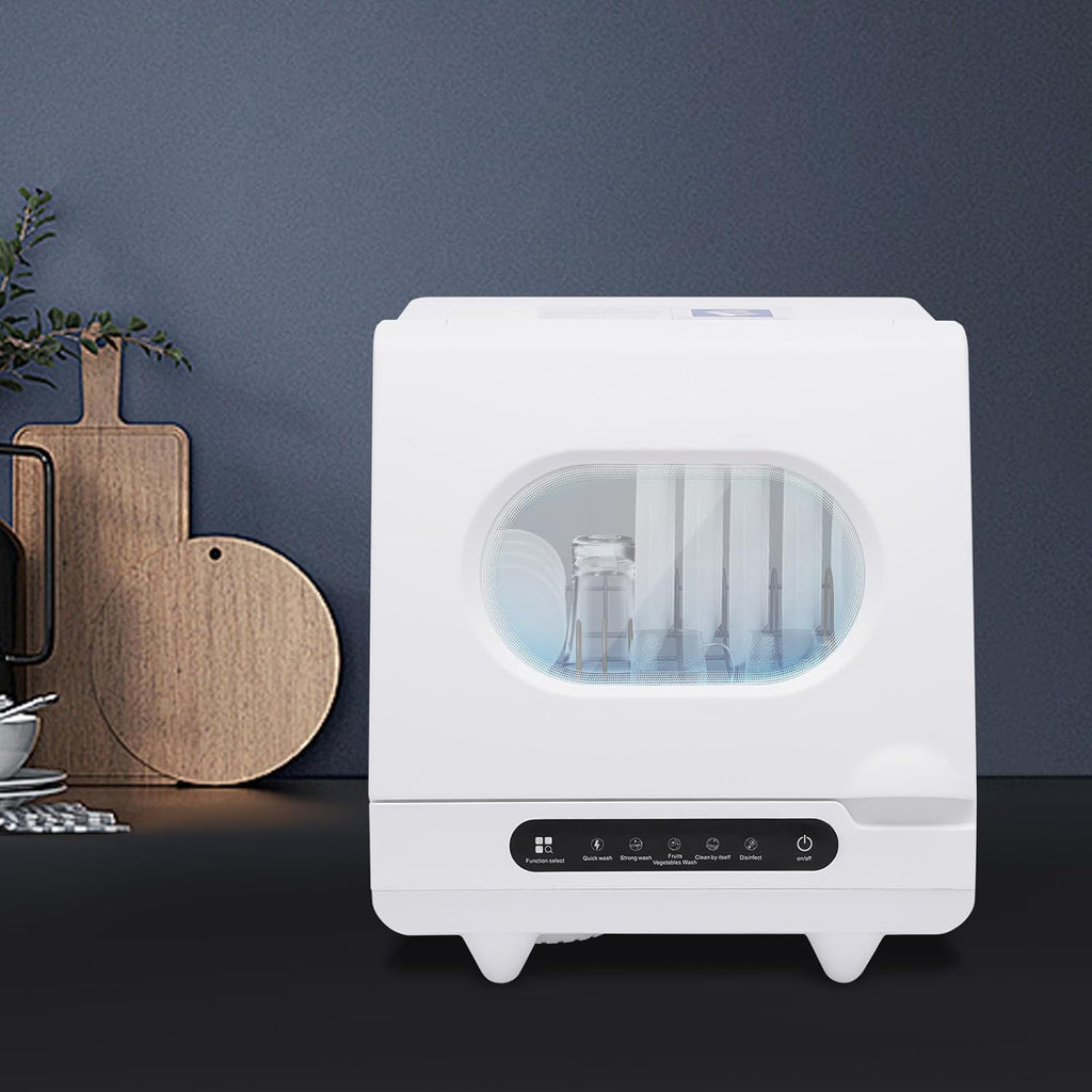 Portable dishwasher Automatic dishwasher 1200 Watt 3-5 wash programs display with cleaning/purifying/storage Suitable