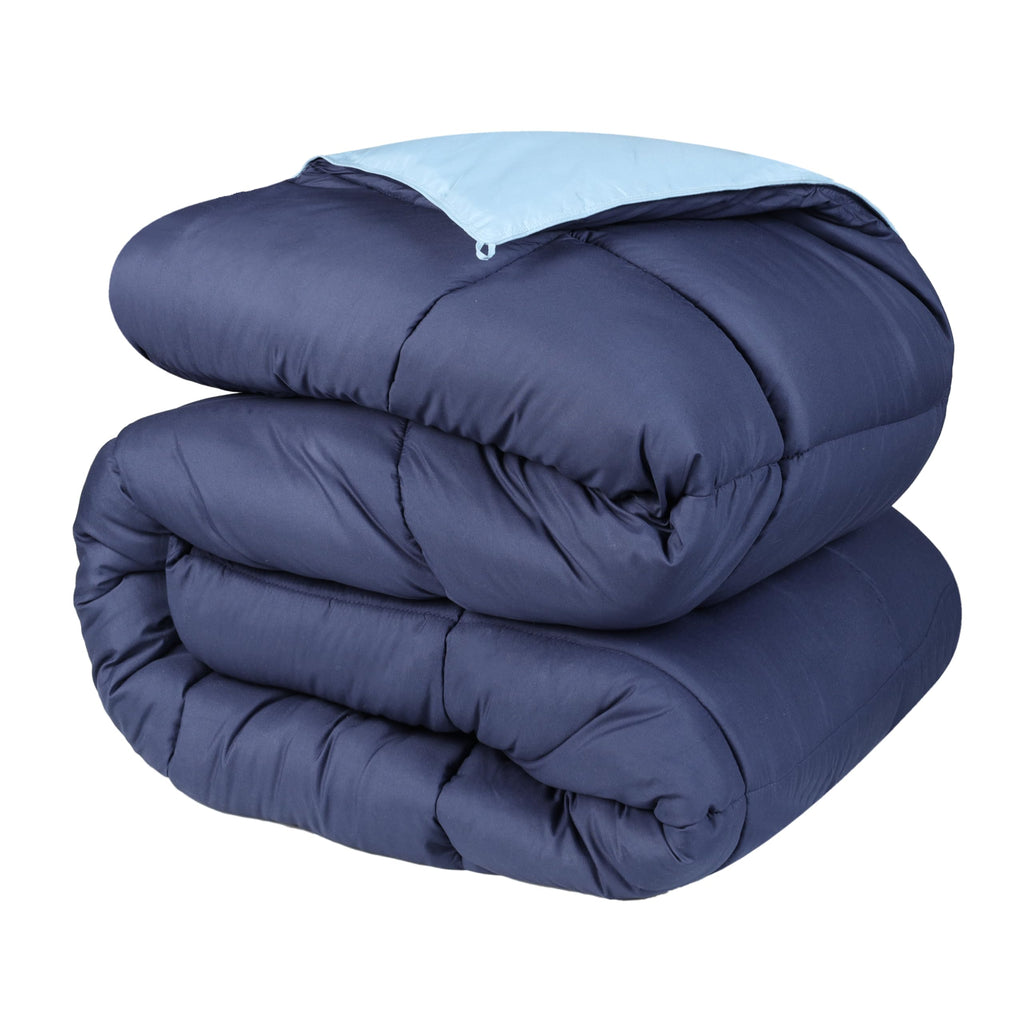 Brushed Microfiber Comforter, Down Alternative Bedding, Medium Weight, Soft Bed Cover, Plush Duvet Insert, Oversized