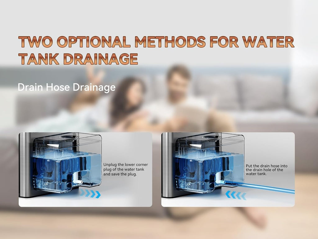 Home Dehumidifier with Drain Hose, (950 sq.ft) 95oz Quiet dehumidifier for Bathroom Bedroom