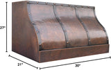 30 Inch Copper Wall Mount Range Hood Baffle Filters