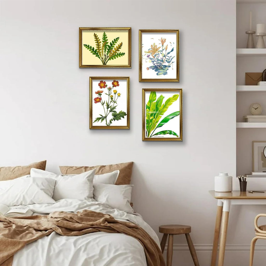 11x14 Picture Frame Gold, Frames 11 x 14 with Shatterproof Crystal Acrylic for Wall Gallery, 4 Pack