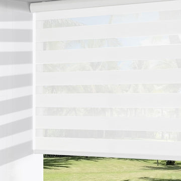 Cordless Zebra Blinds for Windows, Light Filtering Roller Shades