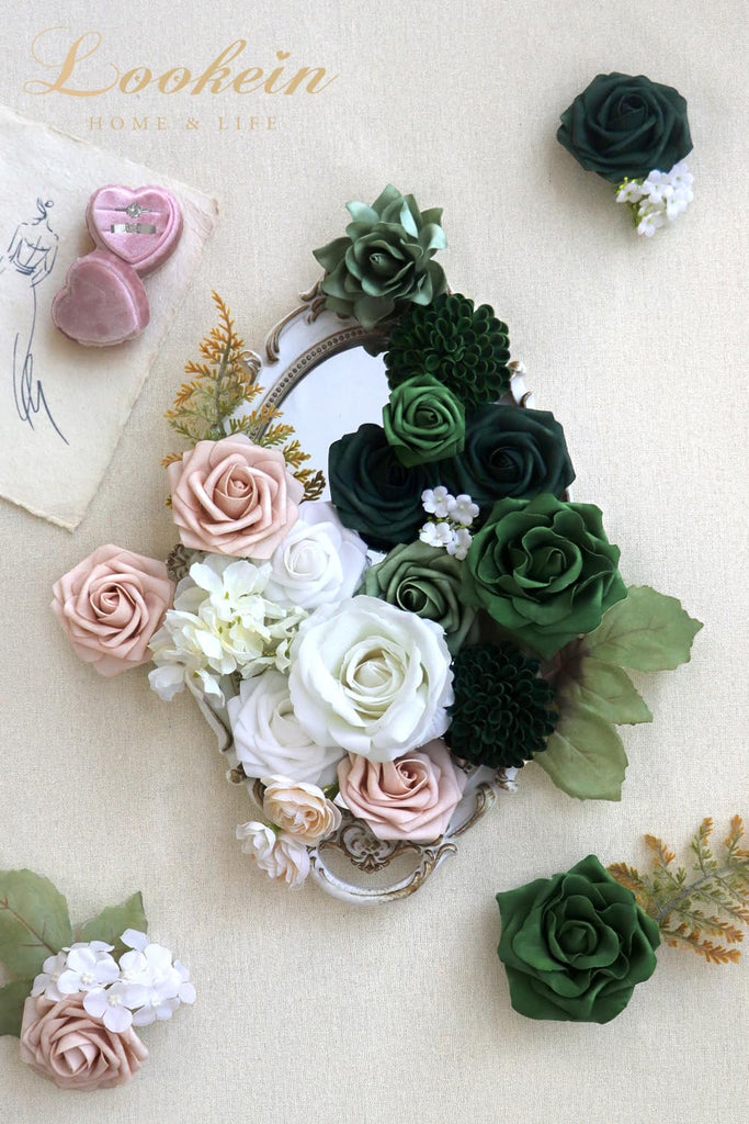Artificial Flowers for DIY Wedding Decoration Bridal Bouquet Table Centerpieces Flower Garland Arch Flower Decoration