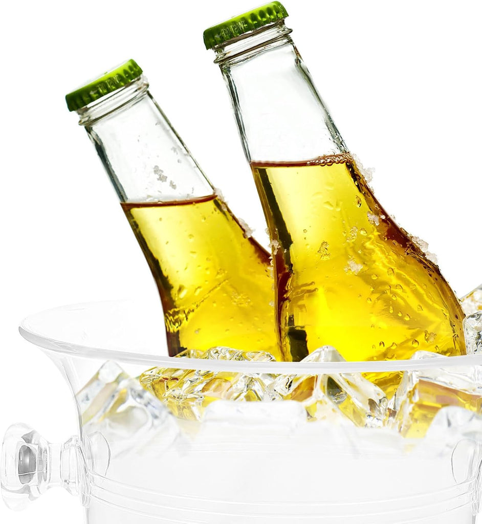 Ice Bucket Acrylic with Handles for Bars and Nightclubs