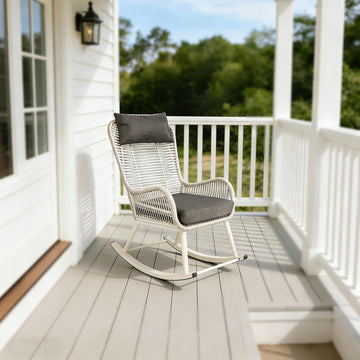 Rocking Chair, Indoor & Outdoor, Rocker Recliner Chair for Front Porch, Garden, Patio, Backyard (61611415)
