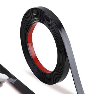 Brushed Black Molding Trim, Peel and Stick Mirror Border Design, Flexible Wall Ceiling Floor Cabinet Tile Edge
