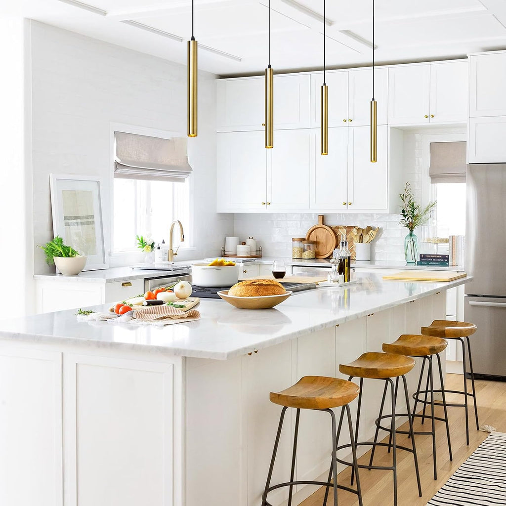 Modern Pendant Lights 4000K Bronze LED Dimmable Pendant Light Fixtures Pendant Lighting for Kitchen