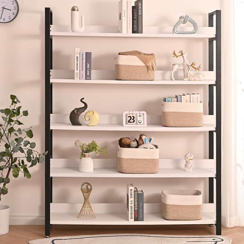 Storage Baskets for Shelves, Woven Storage Basket, Bins for Cube Storage, Cotton Rope Basket with Handles for Toy
