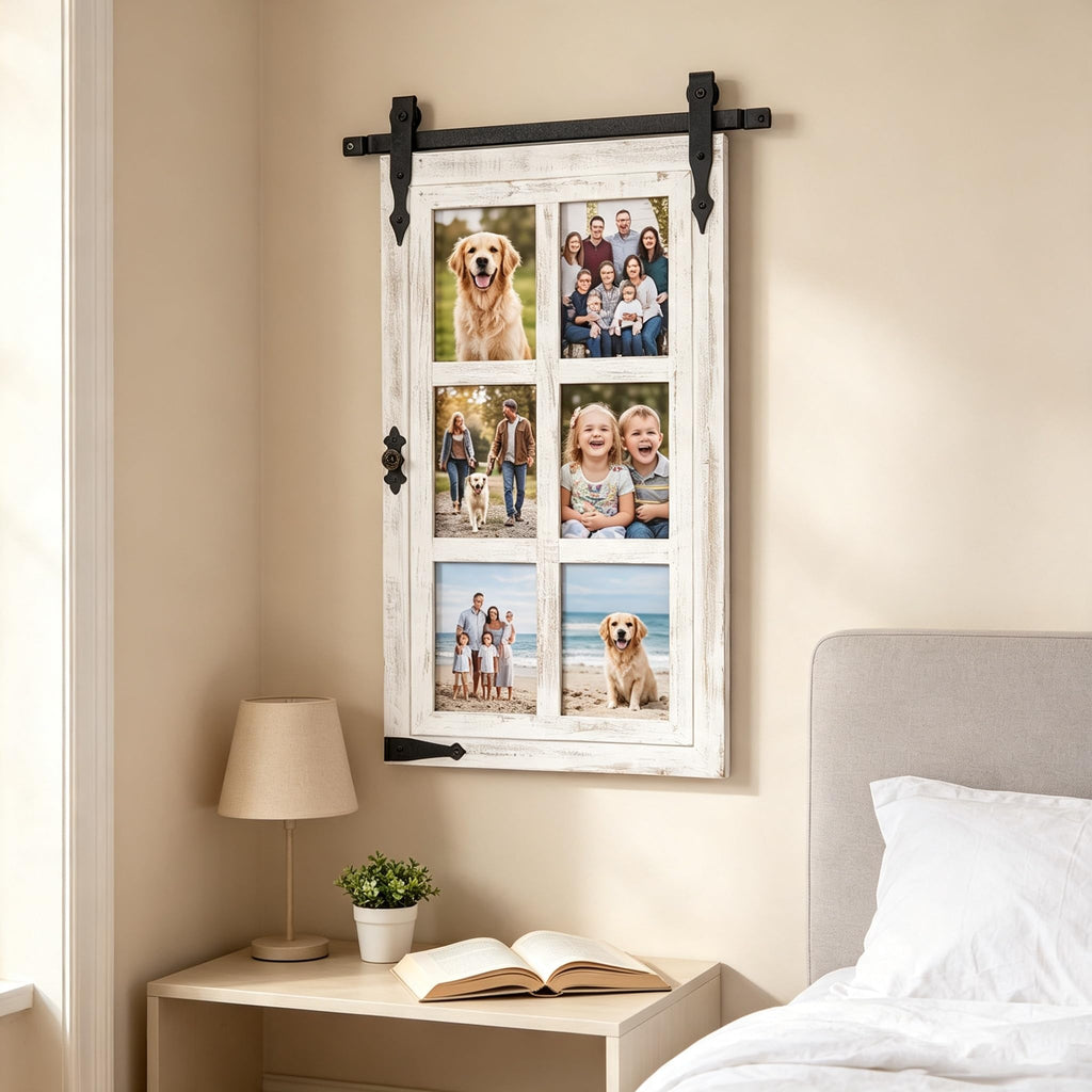 Farmhouse 6-Opening 5x7 Wall Picture Frame