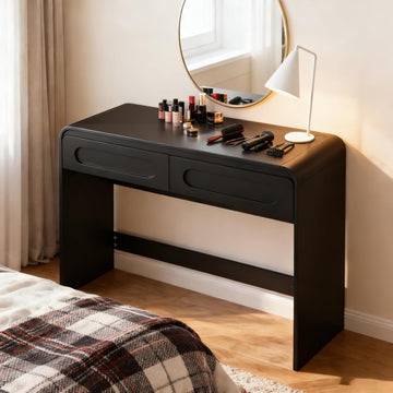 Vanity Desk, Makeup Vanity Desk with 2 Drawers and Storage Desktop Space | Modern Makeup Vanity Dressing Table with