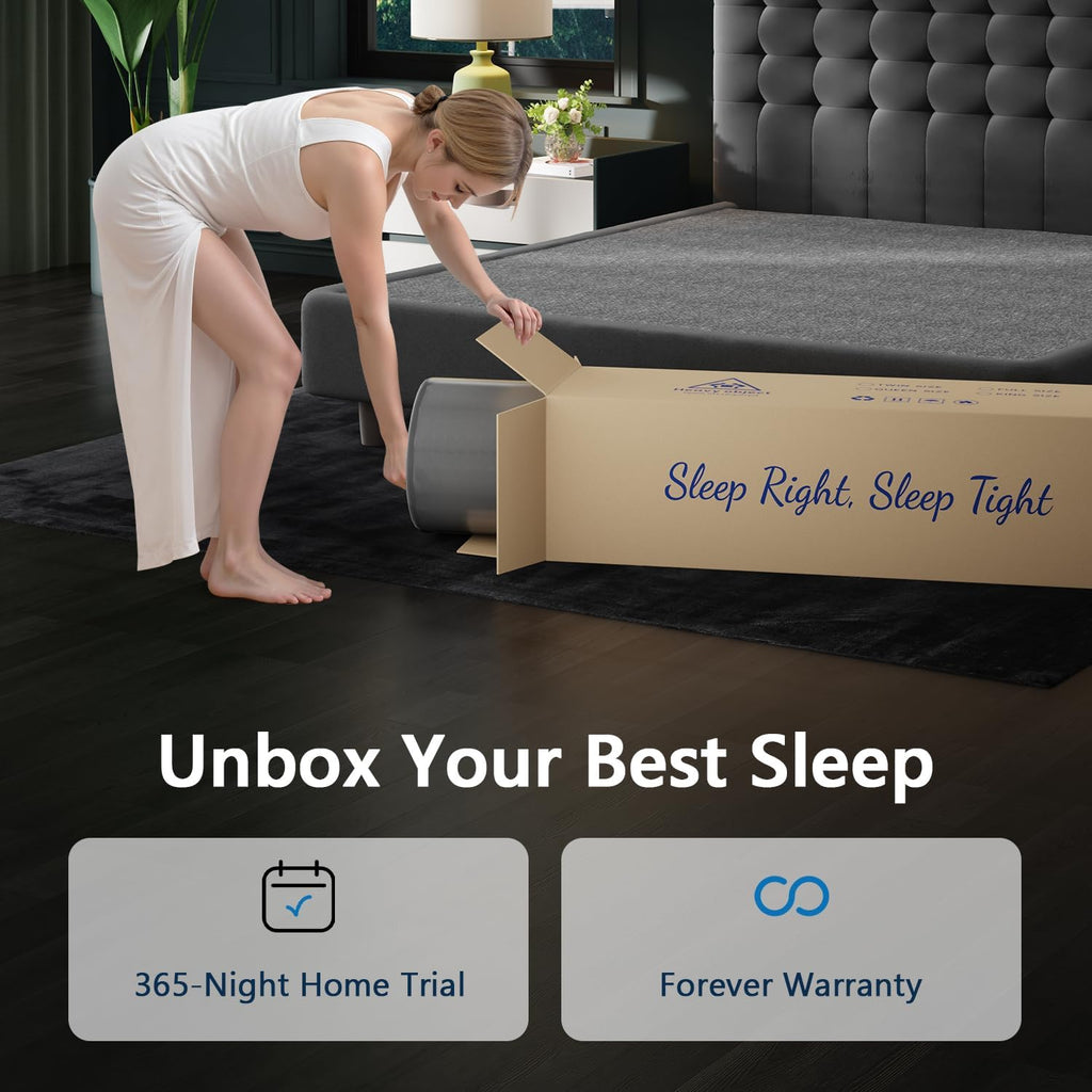 California King Mattress, 12 Inch Luxury Hybrid Cal King Mattress in a Box | Hotel-Level Design, Cooling Gel Memory