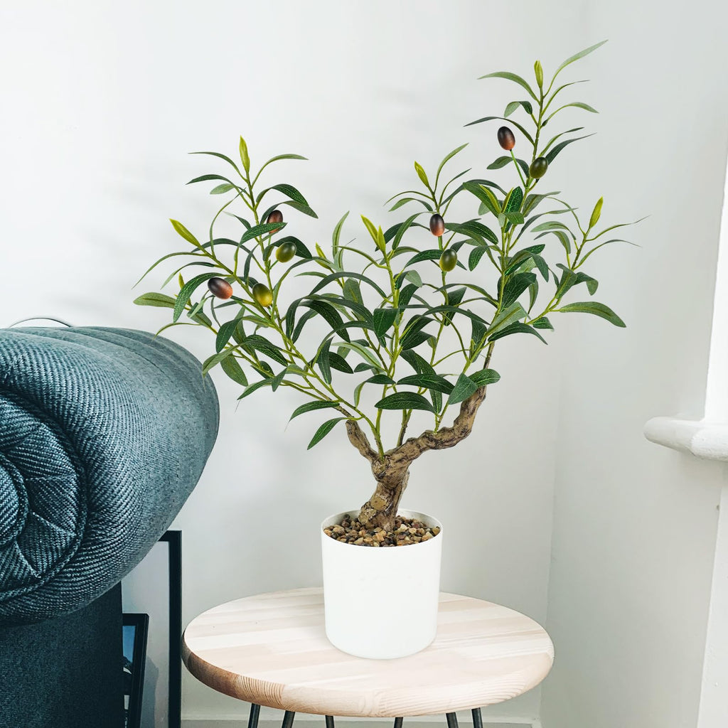 Artificial Olive Tree 2FT, Faux Potted Tree Indoor