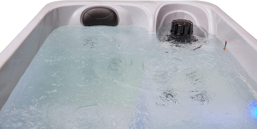 Cashmere 2 Person Deluxe Rectangular White Outdoor Spa