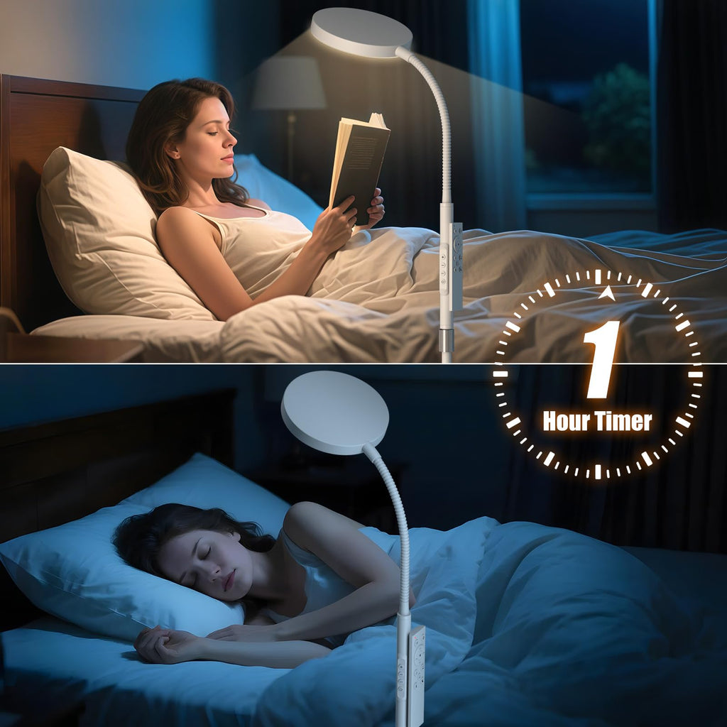 Floor Lamp, Adjustable Height Floor Lamps Bedroom, 252 LED Super Bright Standing Lamp Remote Control, Dimmable