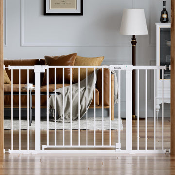 36-56" Extra Wide Baby Gate for Stairs No Drilling