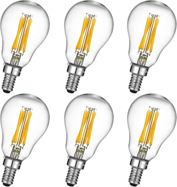 A15 E12 Led Bulb,Light Bulbs 60 watt Soft White,Dimmable,2700K