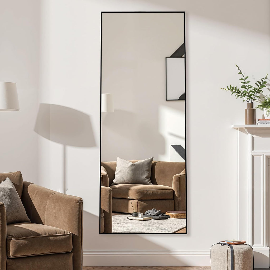 59"x16" Large Floor Mirror, Standing Mirror Full Body, Mirror Full Length for Home Wall Decor, Full Length
