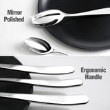 Silverware Set for 8, 40-Piece 18/10 Stainless Steel Flatware Utensils Cutlery Set