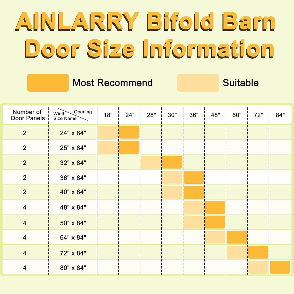 60" x 84" Pre-Assembled 5 Raised Panels Bifold Barn Door, Paintable White Primed Pre-Finished Bi Fol