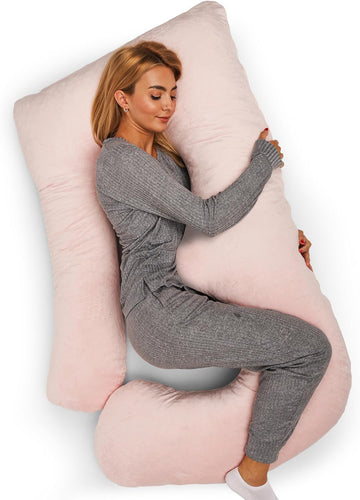 Memory Foam Pregnancy Pillow for Sleeping - U-Shaped Full Body Pregnancy Pillow - Body Pillow for Adults, Maternity