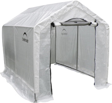 6' x 8' x 6.5' GrowIT Greenhouse Peak Roof Style Backyard Grow House with Integrated Shelving