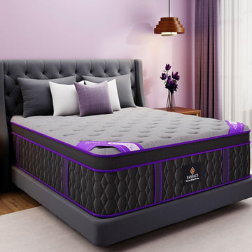 (Luxury Hotel) 16 Inch King Size Hybrid Mattress in a Box, Medium Firm | (2026 Upgraded) Mattress with Cooling-Gel