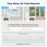 8,000 BTU Portable Air Conditioner, 4-in-1 Portable AC with Remote Control, Fast Cooling, 24H Timers, Window kit