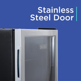 2.4 Cu. Ft. Beverage Cooler, Beverage Fridge with Double Pane Glass Door