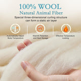 Summer Lightweight Wool Comforter - Breathable & Thin Duvet Insert for Hot Sleepers