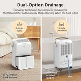 2500 Sq.Ft Dehumidifier for Basement with Drain Hose Max 34 Pints, Dehumidifiers for Home, Bedroom, Bathroom