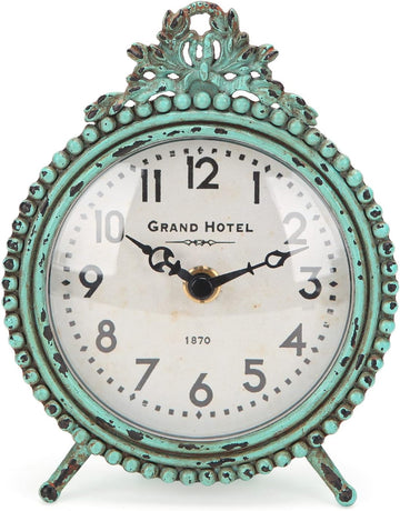 HOME Antique Table Clock Silent Non-Ticking