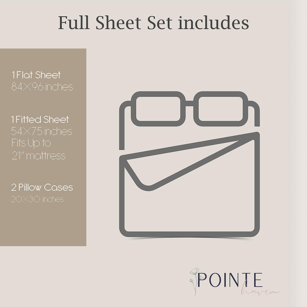 100% Cotton Percale Sheets - Printed Bed Sheet & Pillowcase Sets - Soft Cotton Bed Sheets Set - Fits Mattress 18