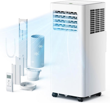 8,000 BTU Portable Air Conditioners, 4-in-1 Air Conditioner Portable Up to 350 Sq.Ft., Portable AC Unit with Cool