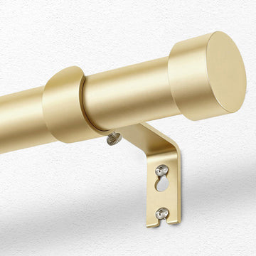 Gold Curtain Rod 32 to 120 Inch, Heavy Duty Window Treatment Rods