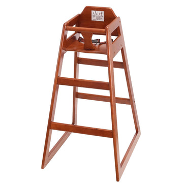 Stager Direct, Seating Ready-to-Assemble Restaurant Wood Bar Height High Chair, Baby Highchairs, Durable Dining