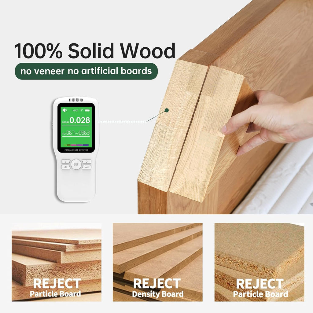 100% Solid Wood Small Storage Cabinet, Pantry Cabinets Storage with Shelves and Drawer, Accent Cabinet with Glass