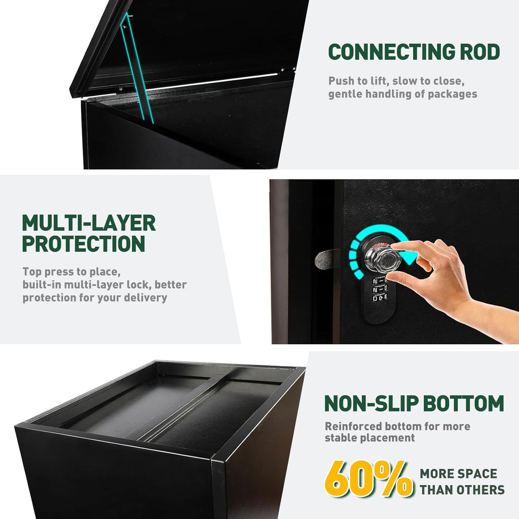 Package Delivery Boxes Drop Boxes with Secure Storage