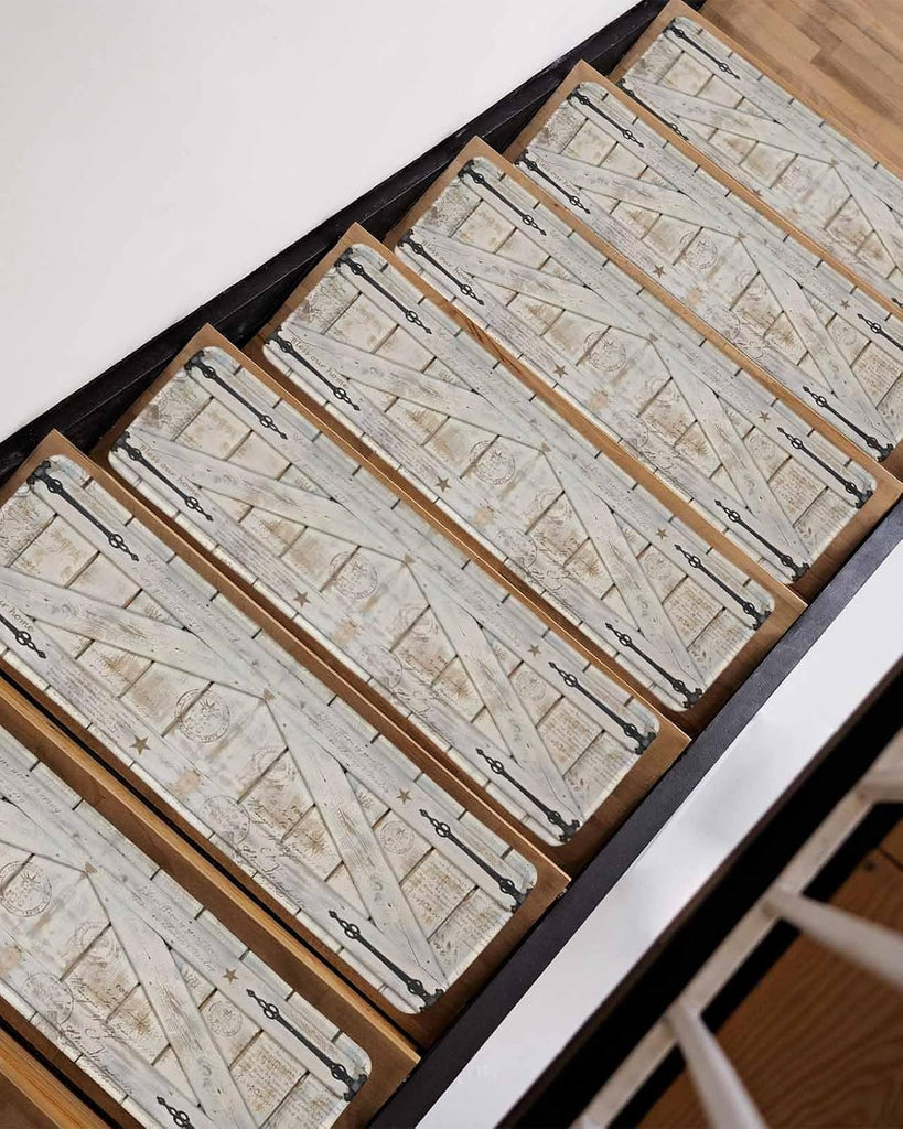Vintage Wood Grain Stair Treads for Wooden Steps Indoor, Non-Slip Stair Treads Carpet Peel & Stick Self-Adhesive