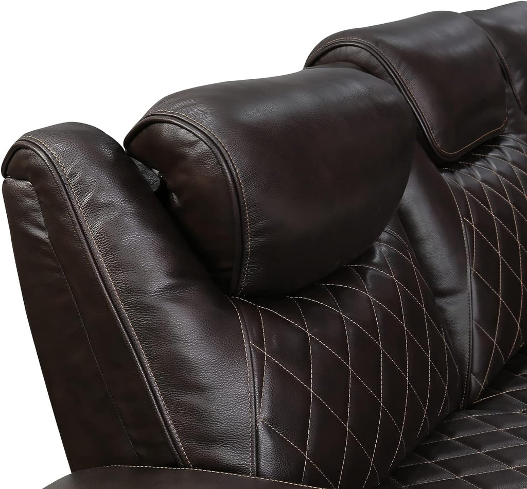 Oslo Home Theater Seating | Premium Top Grain Italian Nappa 11000 Leather, Power Recliner, Power Headrest