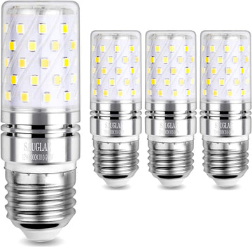LED 12W Corn Bulbs, 100W Incandescent Bulbs Equivalent, 6000K Cool White, Non-Dimmable, 1200Lm, E26 Edison Screw
