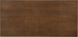 Coadz 82 inch Wooden Dining Table, Modern Rectangular Kitchen Dinner Table for 6-8 People, Pedestal Wooden Dining