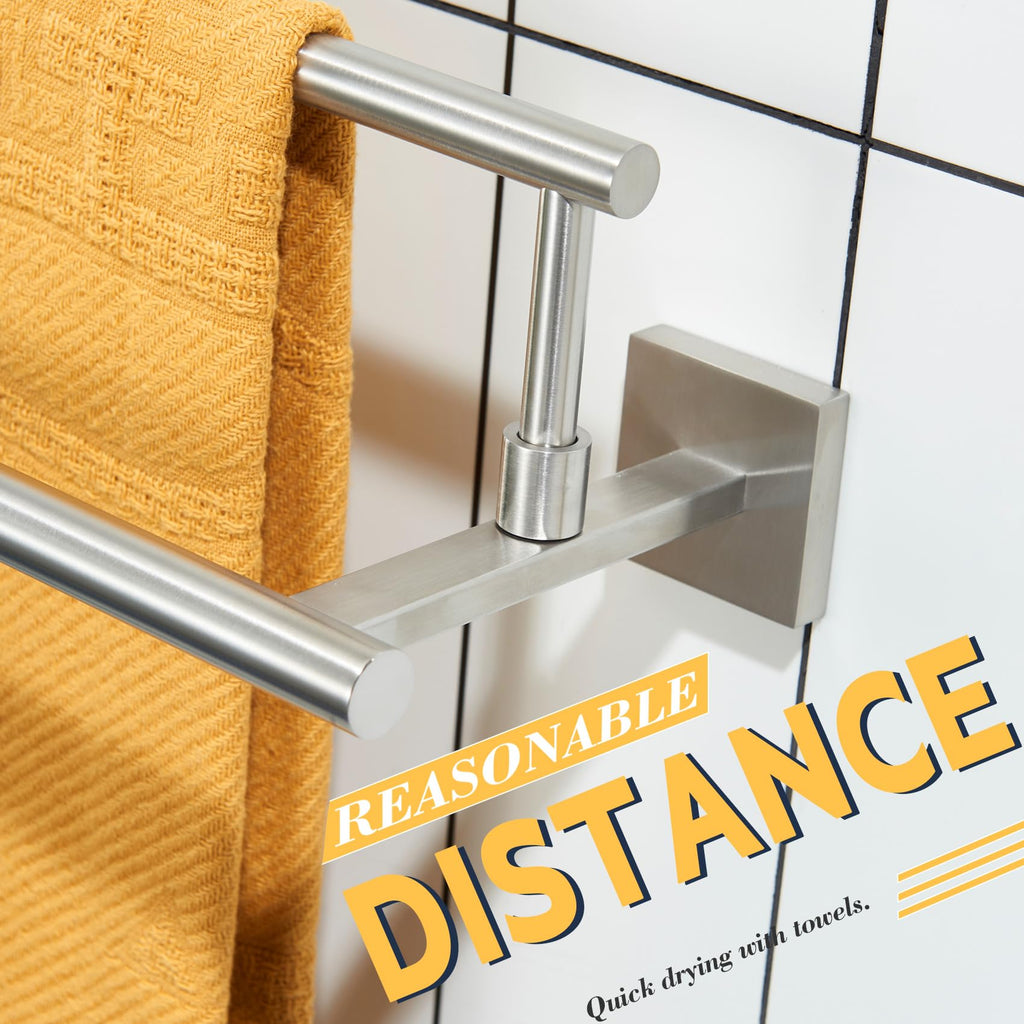 Bath Towel Holders Brushed Nickel Bathroom Rack 32-Inch Double Towel Bars Overlength Kitchen Rails Stainless Steel