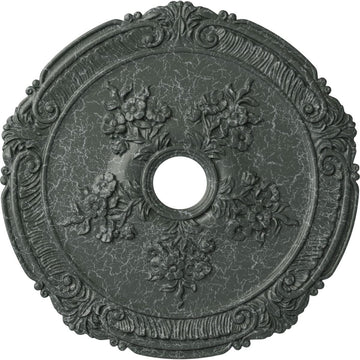 26"OD X 3 3/4"ID X 1 1/2"P Attica with Rose Ceiling Medallion Fits Canopies Up to 4 1/2", Athenian Green