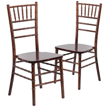 2 Pack Fruitwood Ballroom Chair